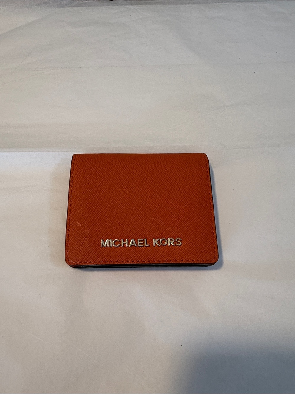 Michael Kors Orange Leather Wallet